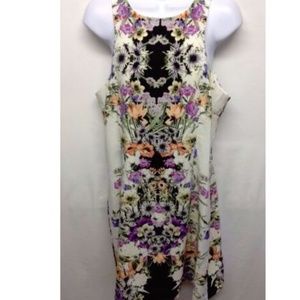 NWT Wappa Clothing Dress Floral Lined Sleeveless L